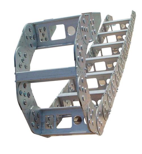 工程钢制线缆拖链生产厂家钢铝拖链规格线缆拖链型号